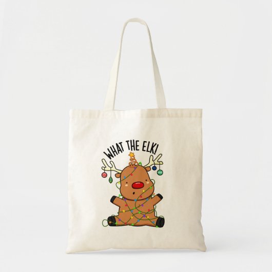 Wat De Eland Grappige Dier Punt Tote Bag (Voorkant)