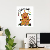 Wat De Eland Grappige Dieren Grap Poster (Thuiskantoor)