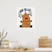 Wat De Eland Grappige Dieren Grap Poster (Keuken)