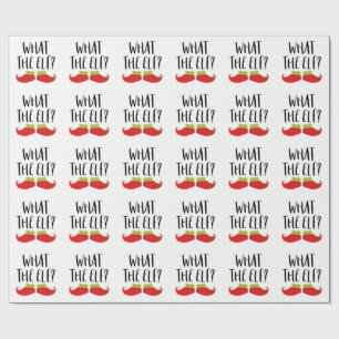 Wat de Elf Grappig Kerst Elf Kerstman Cadeaupapier