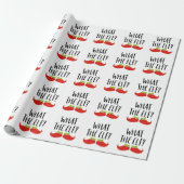Wat de Elf Grappig Kerst Elf Kerstman Cadeaupapier (Uitgerold)