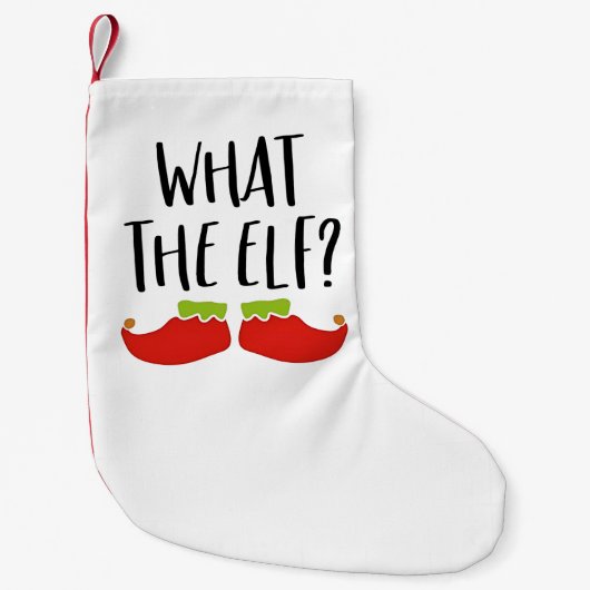 Wat de Elf Grappig Kerst Elf Kerstman Kleine Kerstsok (Voorkant)