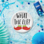 Wat de Elf Grappig Kerst Elf Kerstman Papieren Bordje (Feest)