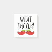 Wat de Elf Grappig Kerst Elf Kerstman Post-it® Notes (Voorkant)