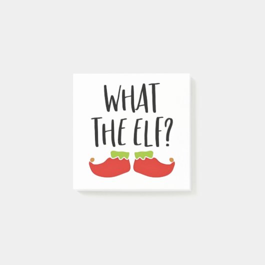 Wat de Elf Grappig Kerst Elf Kerstman Post-it® Notes (Voorkant)