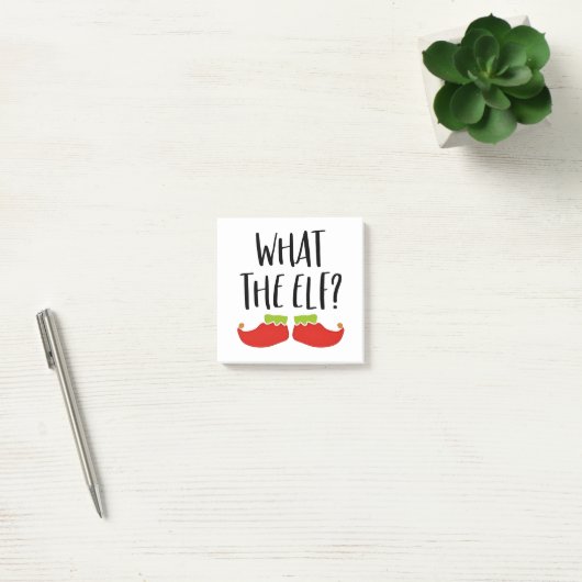 Wat de Elf Grappig Kerst Elf Kerstman Post-it® Notes (Kantoor)