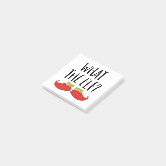 Wat de Elf Grappig Kerst Elf Kerstman Post-it® Notes (Schuin)
