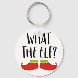 Wat de Elf Grappig Kerst Elf Kerstman Sleutelhanger
