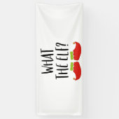 Wat de Elf Grappig Kerst Elf Kerstman Spandoek (Verticaal)