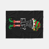 Wat de elf kerst familie bijpassende groep plezier fleece deken (Voorkant (Horizontaal))