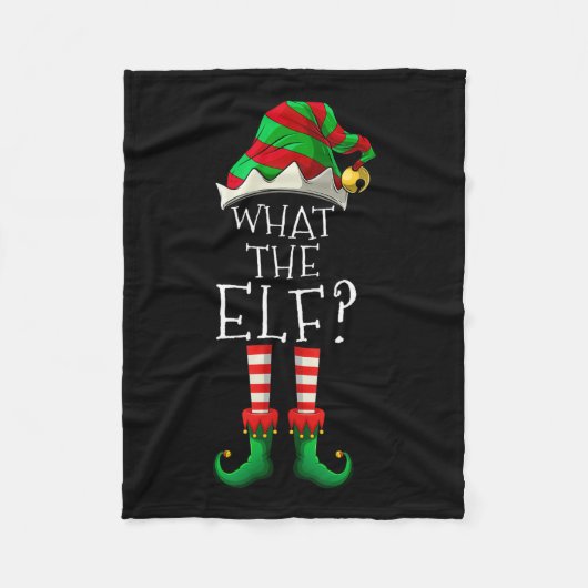 Wat de elf kerst familie bijpassende groep plezier fleece deken (Voorkant)