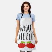 Wat de Elf Kerstman Funny Christmas Elf  Schort (Gedragen)