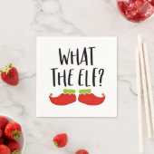 Wat de Elf Kerstman Funny Christmas Elf Servet (Insitu)