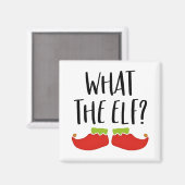 Wat de Elf Leuke Kerst Elf Kerstman Magneet (Voorkant / Achterkant)