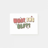 Wat de ELF Retro Kerstmis Post-it® Notes (Voorkant)