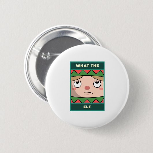 Wat de Elf Ronde Button 5,7 Cm (Voorkant /achterkant)