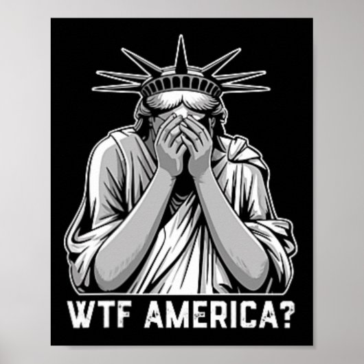 Wat de f*ck Amerika Trump Poster (Voorkant)