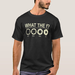 Wat de F-fotograaf camera bezel spiegelreflex T-shirt