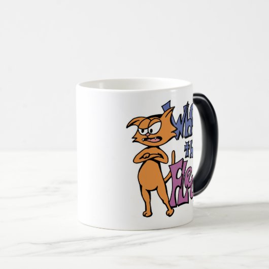 Wat de FLEA? Ambidexterig Magische Mok (Voorkant rechts)