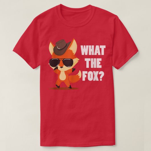 Wat de Fo Cool voor met pet en zonnebrillen T-shirt (Design voorkant)