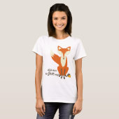 Wat de Fox illustratie t Shirt zegt (Voorkant volledig)