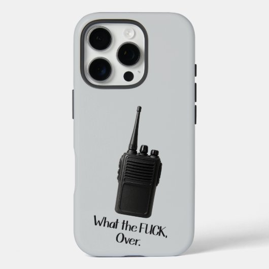 Wat de Fu*k over grappige Walkie Talkie icoon Case-Mate iPhone Case (Achterkant)