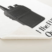 Wat de Fu*k over grappige Walkie Talkie icoon Sherpa Deken (3/4)