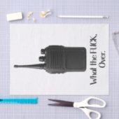 Wat de Fu*k over grappige Walkie Talkie icoon Tissuepapier (Craft)