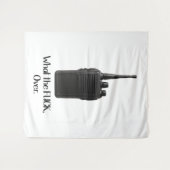 Wat de Fu*k over grappige Walkie Talkie icoon Wandkleed (Voorkant (horizontaal))