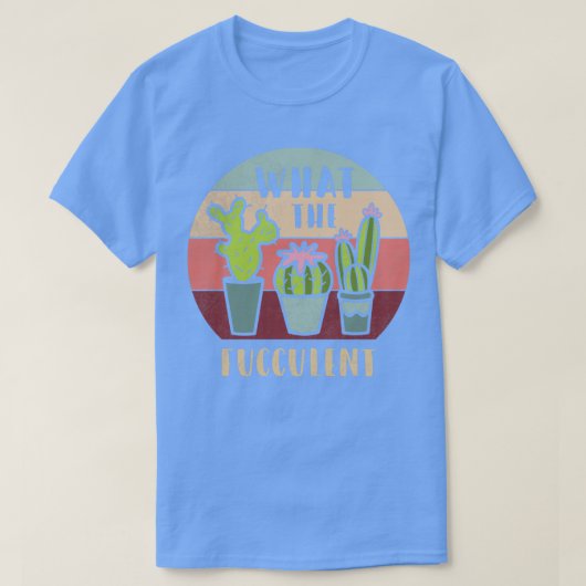 Wat de Fucculente Ping Grappige Cactus T Fucculent T-shirt (Design voorkant)
