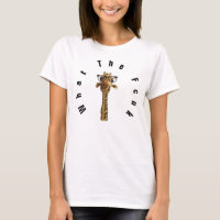 Wat de Fuck Save Black Giraffe T-shirt ontwerp