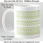 Wat de Heck Custom Verborgen Bericht 142GW Quote Koffiemok