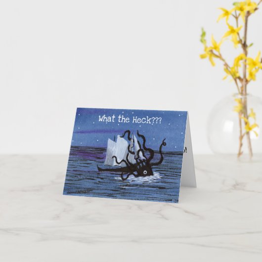 Wat de Heck Kaart (Gele Bloem)