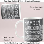 Wat de Heck & Naam Verborgen Bericht 137WG Quote Koffiemok