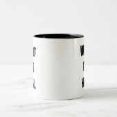 Wat de hel tweekleurige koffiemok (Center)