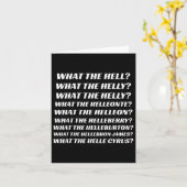 Wat De Hel Wat De Helly Wat De Helly Wat T Kaart (Gele Bloem)
