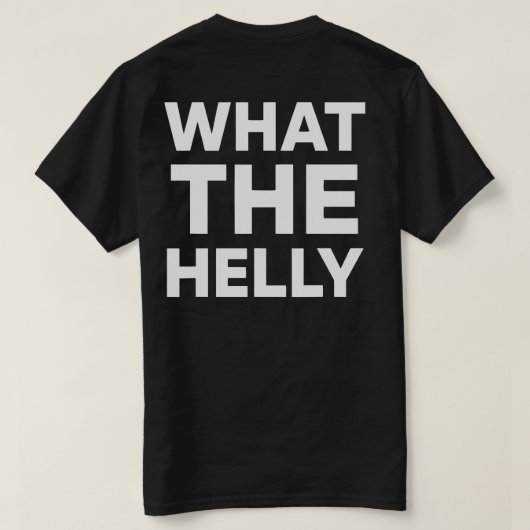wat de helly - WTHELLY Streetwear Mode Muziek T-shirt (Design achterkant)