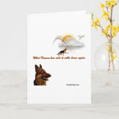 WAT DE HEMEL HEEFT GESTUURD, ROEPT HET THUIS KAART (Gele Bloem)