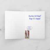 "Wat de hooi?" Horse Birthday Kaart (Binnen)