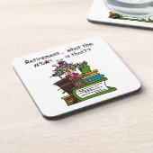 Wat de Humor van de Pensionering is Bier Onderzetter (Linkerzijde)