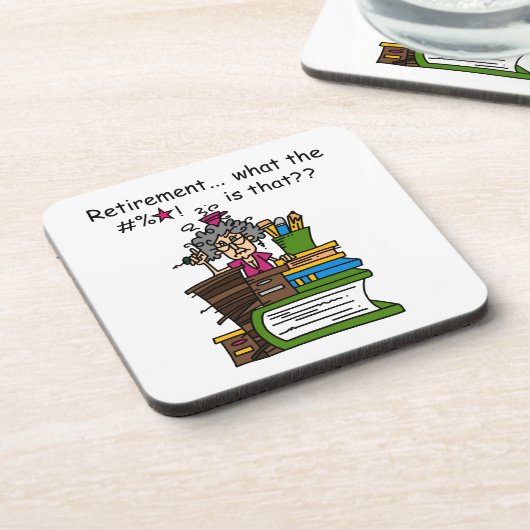 Wat de Humor van de Pensionering is Bier Onderzetter (Linkerzijde)