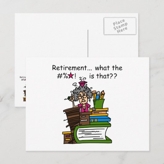Wat de Humor van de Pensionering is Briefkaart (Voorkant / Achterkant)
