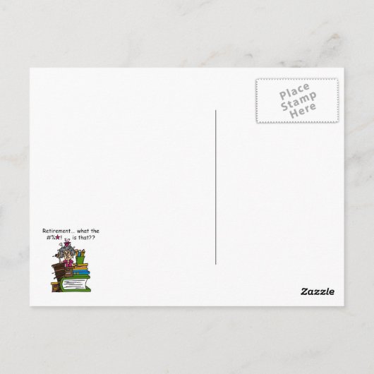 Wat de Humor van de Pensionering is Briefkaart (Achterkant)