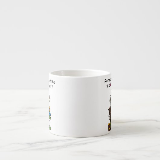 Wat de Humor van de Pensionering is Espresso Kop (Voorkant)