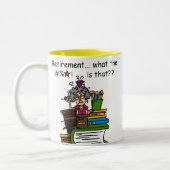 Wat de Humor van de Pensionering is Tweekleurige Koffiemok (Links)