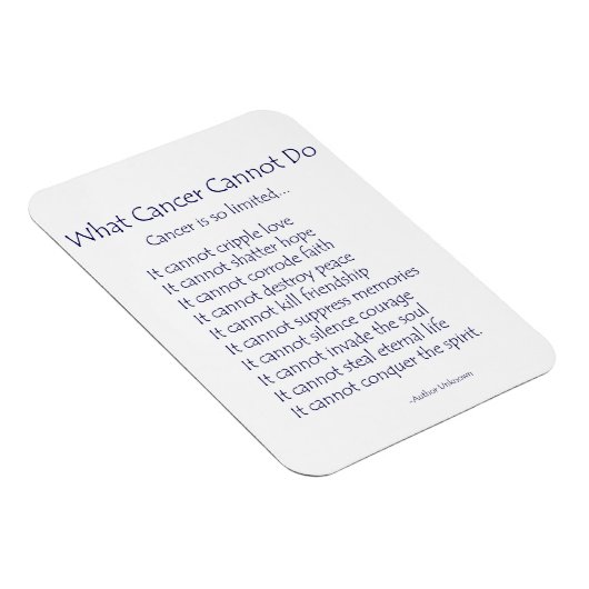 Wat de Kanker niet de Magneet van het Gedicht (de  (Rechterzijde)