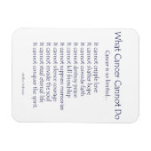 Wat de Kanker niet de Magneet van het Gedicht (de  (Horizontaal)