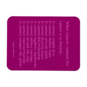 Wat de Kanker niet Magnet van het Gedicht (Roze Te Magneet (Horizontaal)
