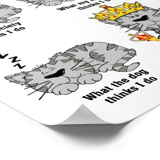 Wat de kat grappig vindt poster (Hoek)