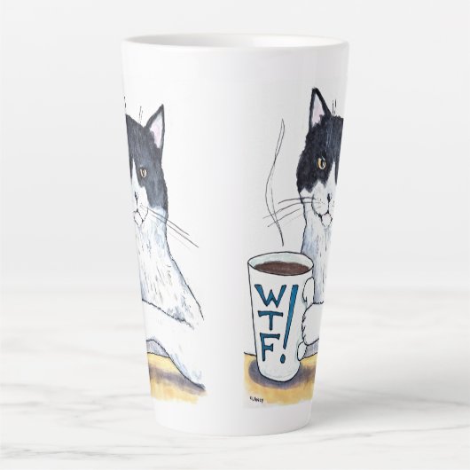 Wat De Kat! Latte Mok (Voorkant)